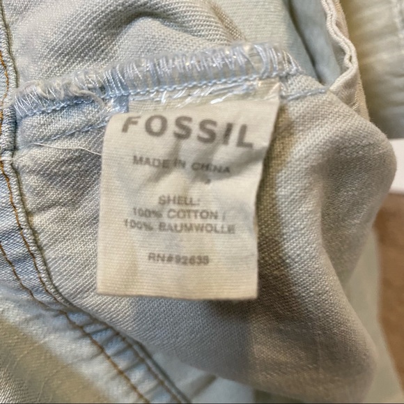 Fossil Button Down Denim Mini Skirt - Picture 7 of 7